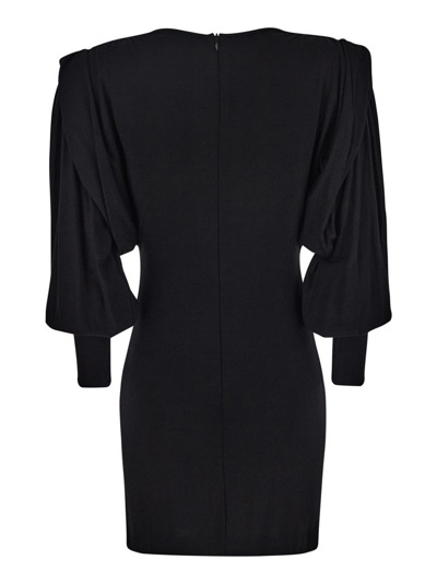 Shop Attico Quinn Dress In Black