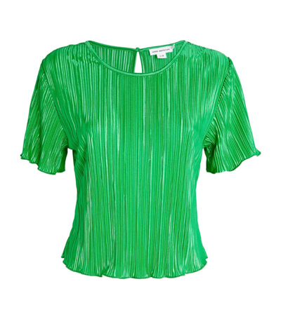Shop Good American Pleated T-shirt In Green