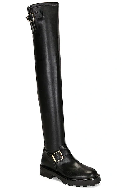 Jimmy Choo Biker Ii Over The Knee Boot In Black