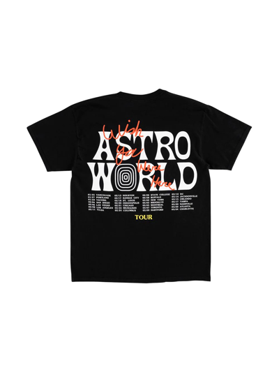 Shop Travis Scott Astroworld Tour Logo T-shirt In Black