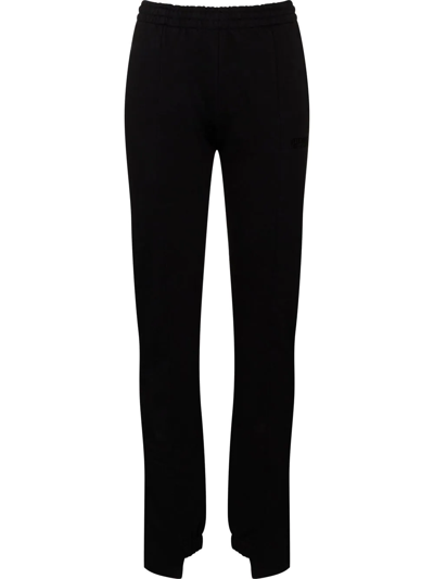 Vetements Split-cuff Track Pants In Schwarz
