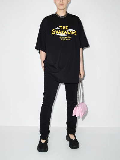 Vetements Split-cuff Track Pants In Schwarz