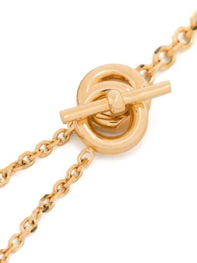Shop Aeyde Siena Circular Pendant Necklace In Gold
