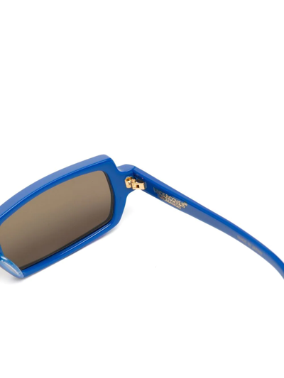 Shop Undercover Rectangular-frame Sunglasses In Blau