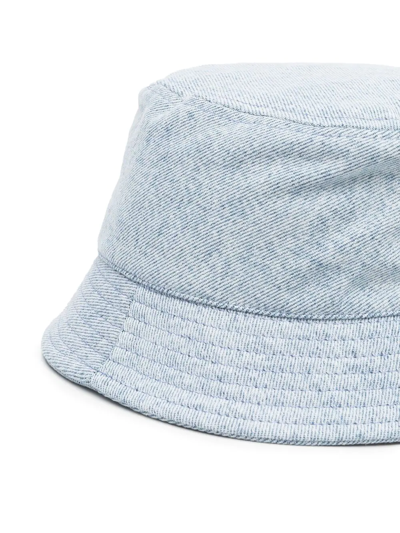 Shop Isabel Marant Hailey Logo-embroidered Hat In Blue
