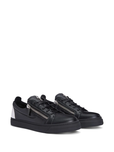 Shop Giuseppe Zanotti Frankie Low-top Sneakers In Black