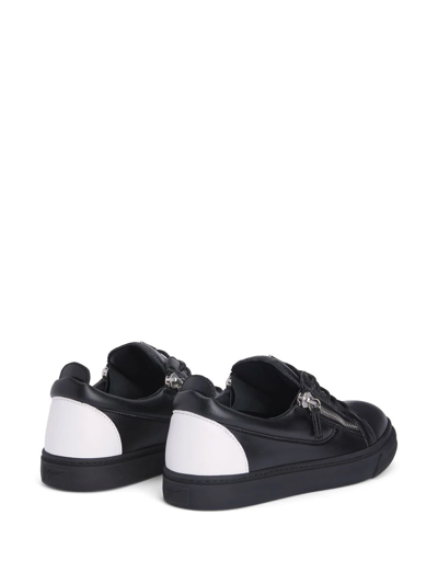 Shop Giuseppe Zanotti Frankie Low-top Sneakers In Black