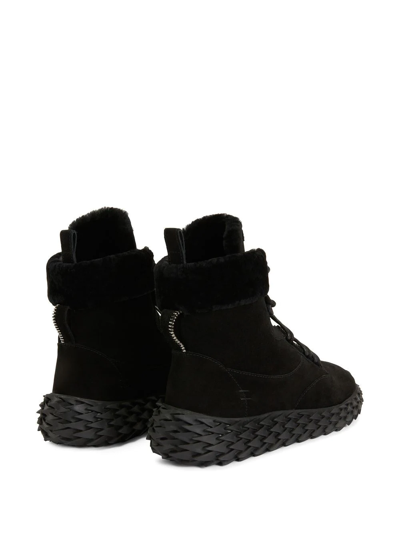 Shop Giuseppe Zanotti Urchin High-top Sneaker Boots In Black