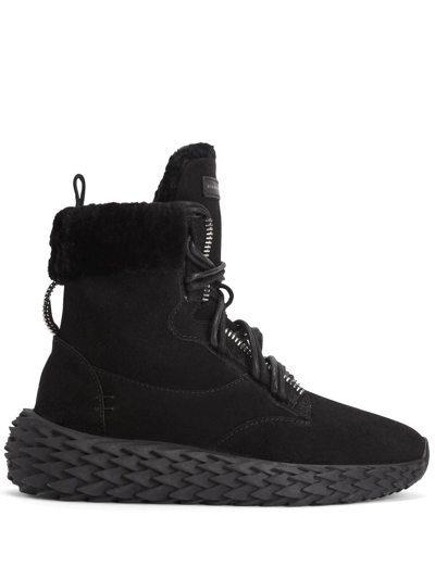 Shop Giuseppe Zanotti Urchin Hi-top Sneakers In Black