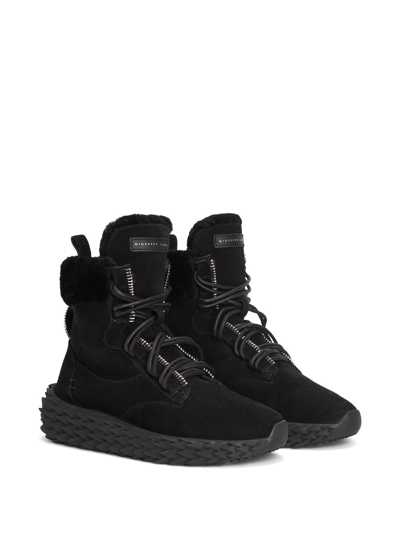 Shop Giuseppe Zanotti Urchin Hi-top Sneakers In Black