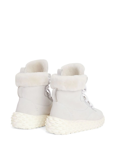 Shop Giuseppe Zanotti Urchin Hi-top Sneakers In White