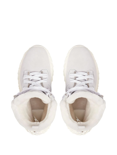 Shop Giuseppe Zanotti Urchin Hi-top Sneakers In White