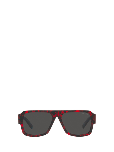 Shop Prada Eyewear Sunglasses In Havana Red