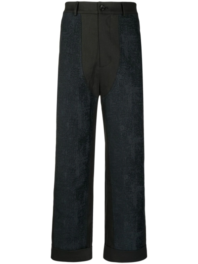 Shop Onefifteen X Anowhereman Cropped Trousers In Black