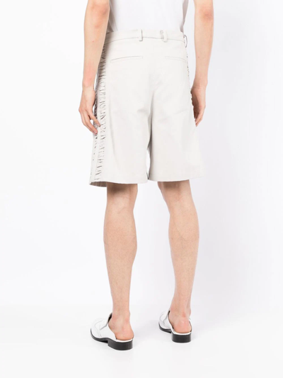 Shop Onefifteen X Anowhereman Ruched-detail Shorts In Grey