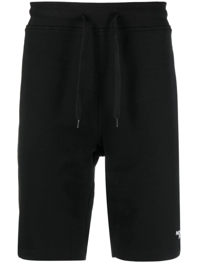 Shop The North Face Embroidered-logo Knee-length Shorts In Black