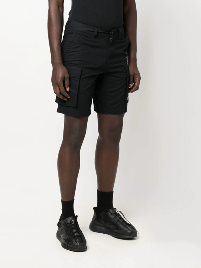 Shop The North Face Embroidered-logo Above-knee Shorts In Black