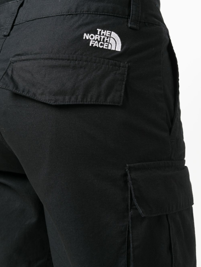 Shop The North Face Embroidered-logo Above-knee Shorts In Black