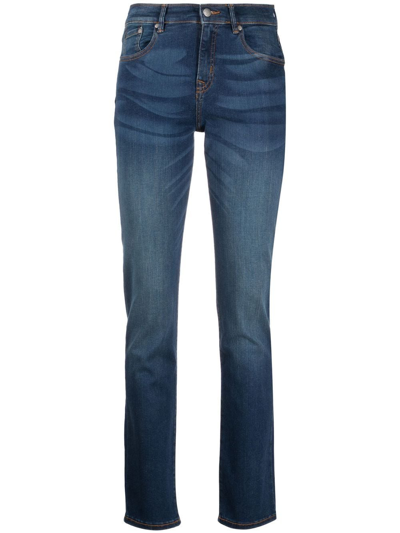 Barbour Faded Slim-leg Jeans In Blau