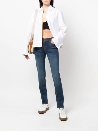 Barbour Faded Slim-leg Jeans In Blau