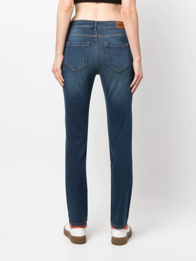 Barbour Faded Slim-leg Jeans In Blau