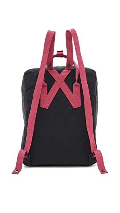 Shop Fjall Raven Kanken Backpack In Black/ox Red