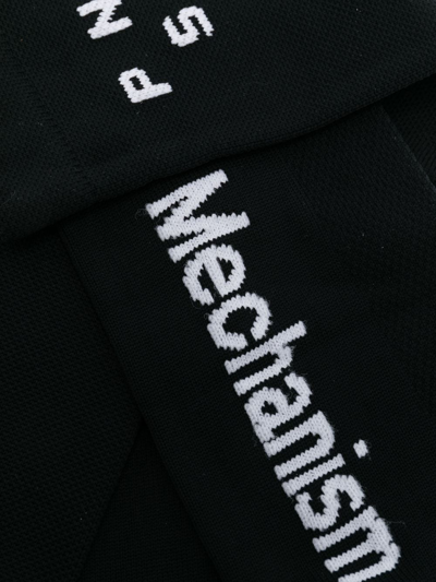 Shop Pas Normal Studios 'mechanism' Logo-intarsia Socks In Schwarz
