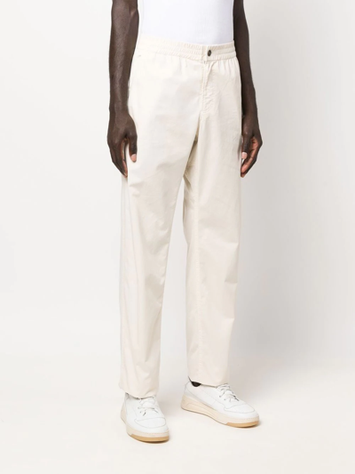 Shop Apc Straight-leg Trousers In Nude