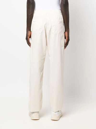 Shop Apc Straight-leg Trousers In Nude