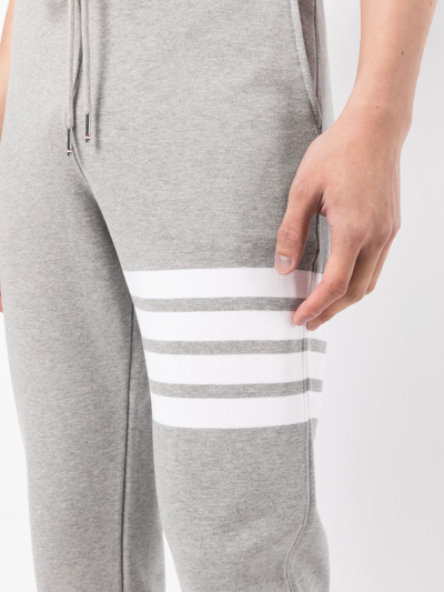 Shop Thom Browne 4-bar Stripe Track Pants In Grau