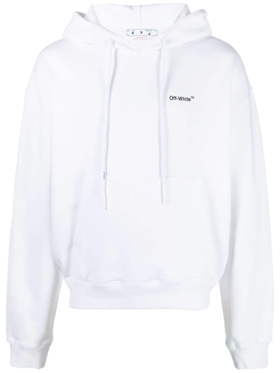 Shop Off-white Caravaggio-print Hoodie In Weiss