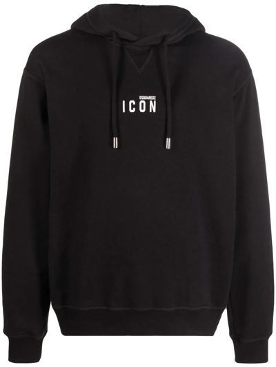 Dsquared2 Logo Hoodie In Schwarz