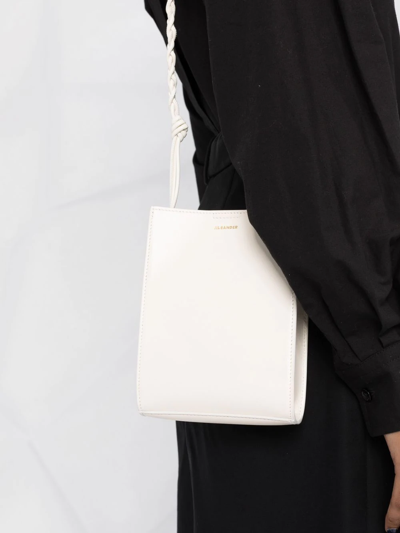 Jil Sander Tangle Shoulder Bag In Weiss