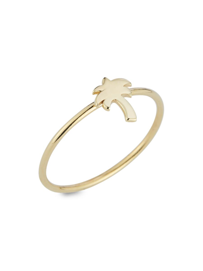 Shop Saks Fifth Avenue Women's 14k Yellow Gold Palm Tree Ring