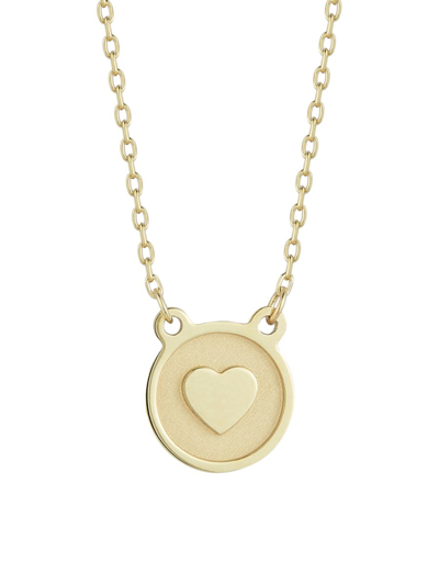 Shop Saks Fifth Avenue Women's 14k Yellow Gold Heart Necklace