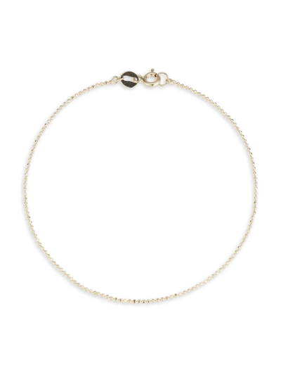 Shop Saks Fifth Avenue Women's 14k Yellow Gold Ball Beaded Anklet