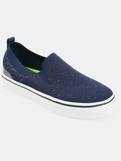 Shop Vance Co. Shoes Vance Co. Hamlin Casual Knit Slip-on Sneaker In Blue
