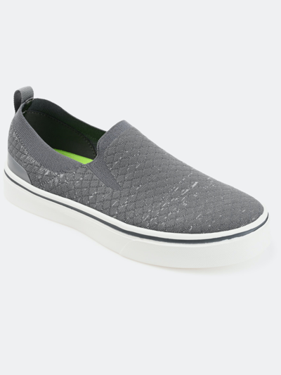 Shop Vance Co. Shoes Vance Co. Hamlin Casual Knit Slip-on Sneaker In Grey