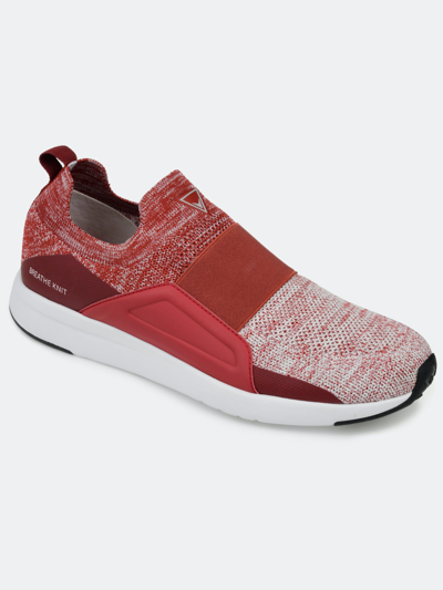 Shop Vance Co. Shoes Vance Co. Cannon Casual Slip-on Knit Walking Sneaker In Red