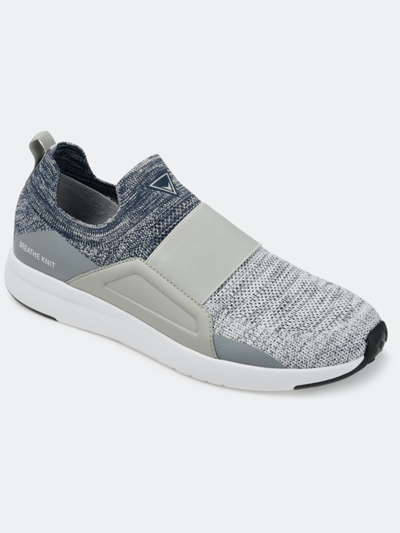 Shop Vance Co. Shoes Vance Co. Cannon Casual Slip-on Knit Walking Sneaker In Blue