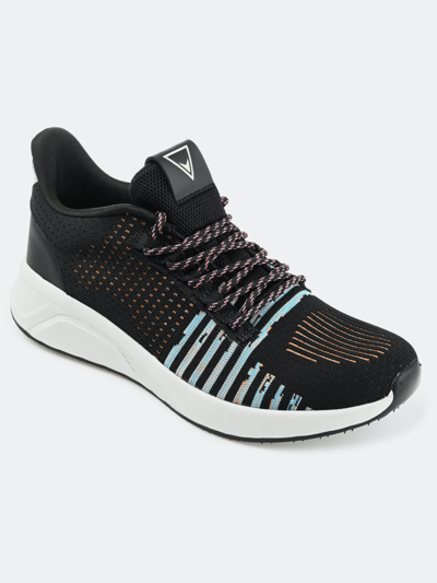 Shop Vance Co. Shoes Vance Co. Brewer Knit Athleisure Sneaker In Black