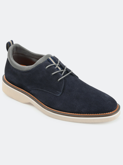 Shop Thomas & Vine Thomas And Vine  Desmond Perforated Derby In Blue