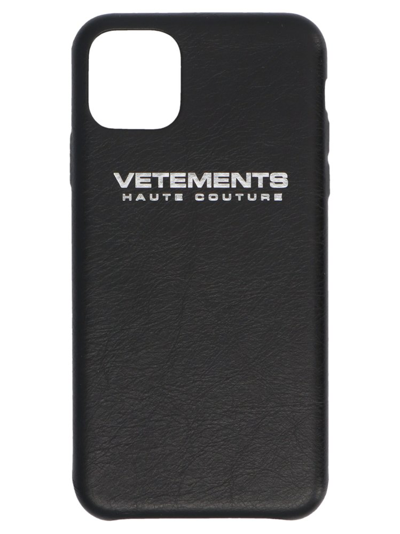 Shop Vetements Logo Printed Iphone 11 Pro Case In Black