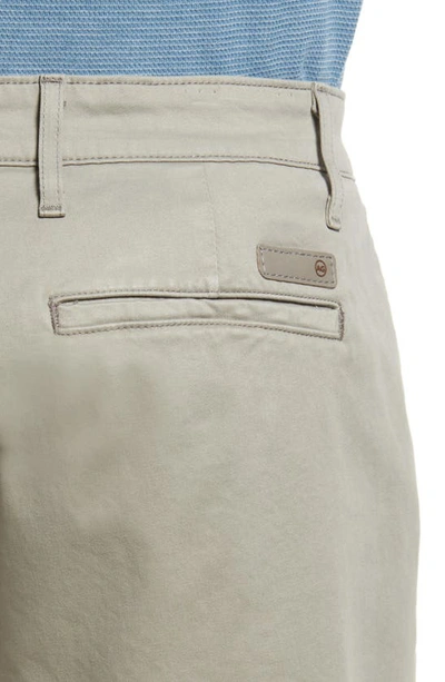 Shop Ag Wanderer Stretch Cotton Chino Shorts In Grey Haze