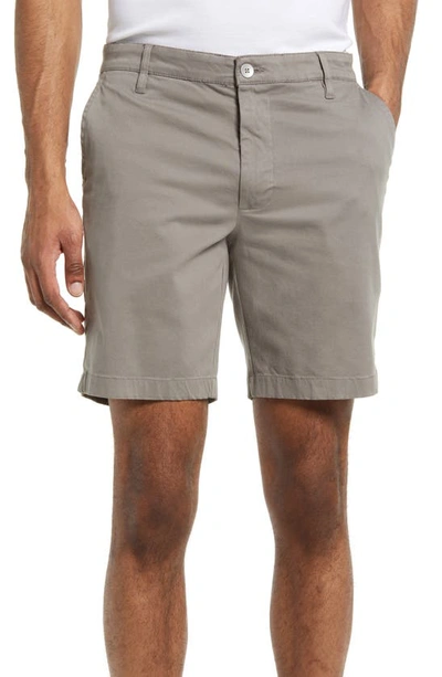 Shop Ag Wanderer 8.5-inch Stretch Cotton Chino Shorts In Light Sterling