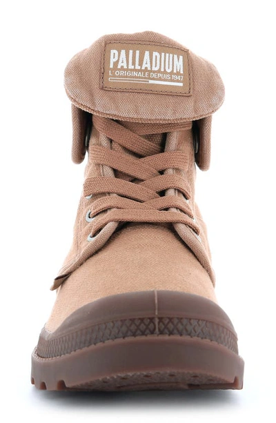 Shop Palladium 'baggy' Canvas Boot In Woodlin