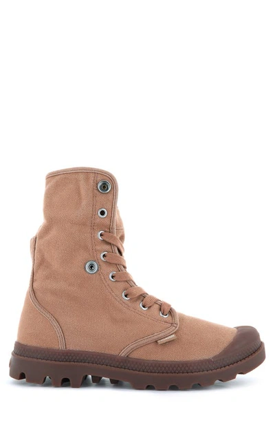 Shop Palladium 'baggy' Canvas Boot In Woodlin