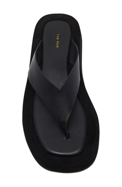 Shop The Row Ginza Flip Flop In Black