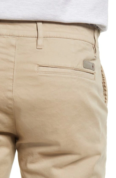 Shop Ag Griffin Stretch Cotton Shorts In Dry Dust
