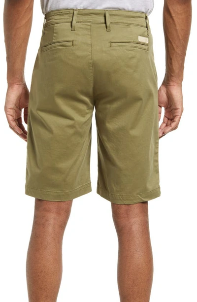 Shop Ag Griffin Stretch Cotton Shorts In Cavalry Se